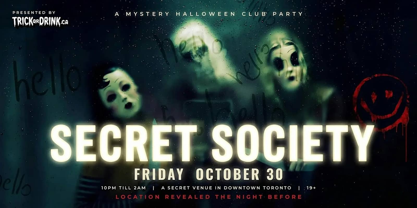 Secret Society | Toronto Halloween Party 2026 | Secret Venue | Fr