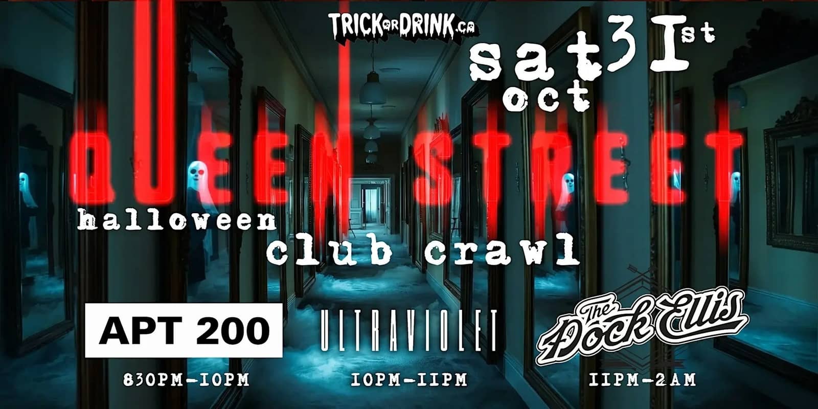 Queen West Club Crawl | Toronto Halloween Costume Party | Sat