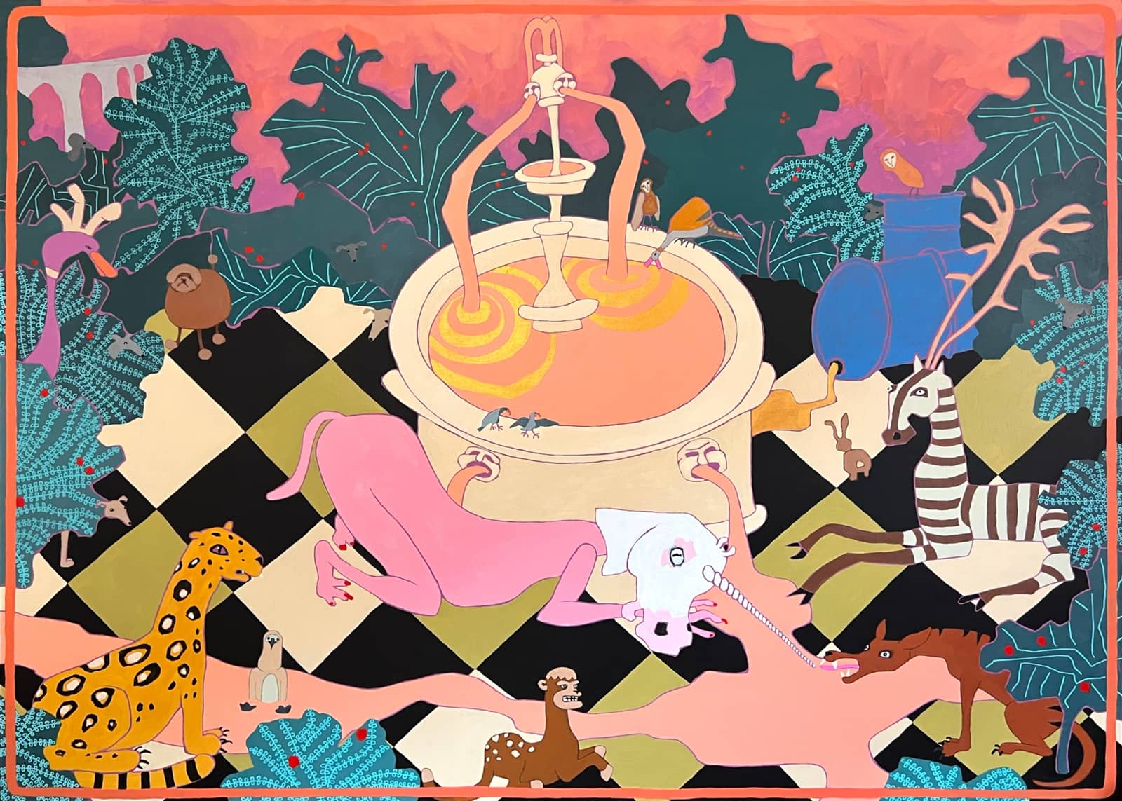 The Harbingers: paintings by Pink Milk Drink