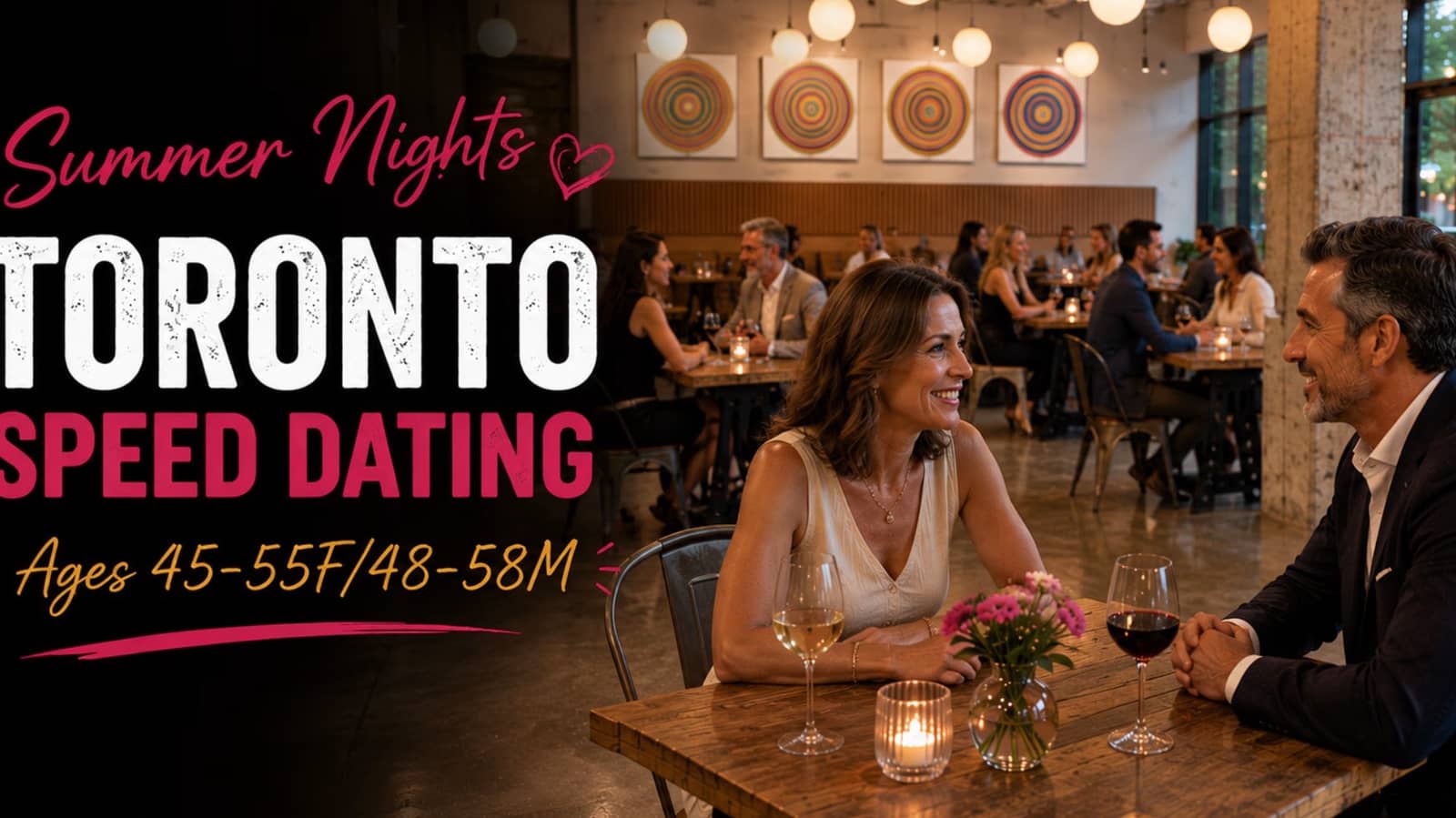 Summer Nights Toronto Singles Speed Dating (Ages 45-55F/48-58M)