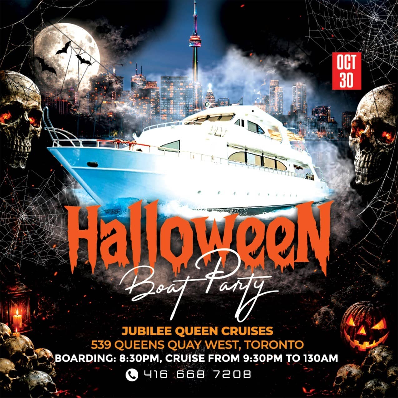 Toronto Halloween Boat Party - October 30, 2026