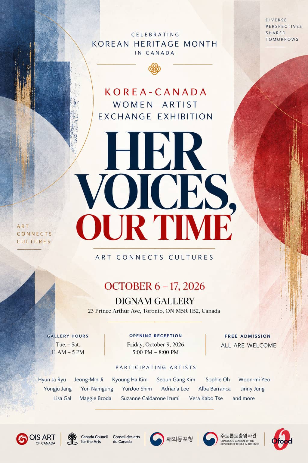 Her Voices, Our Time: Korea–Canada Women Artists Exchange Exhibit