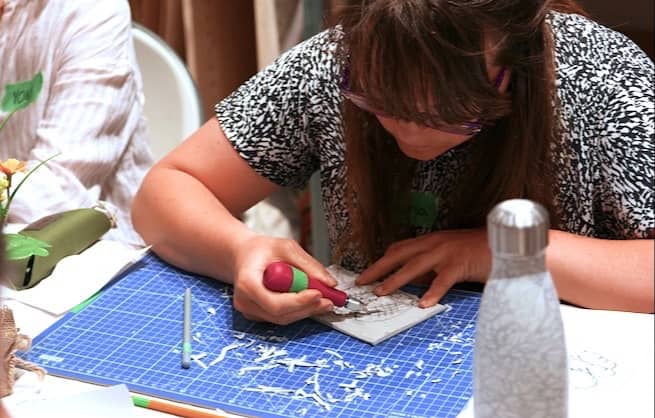 DIY Carved Sketchbook Stamps