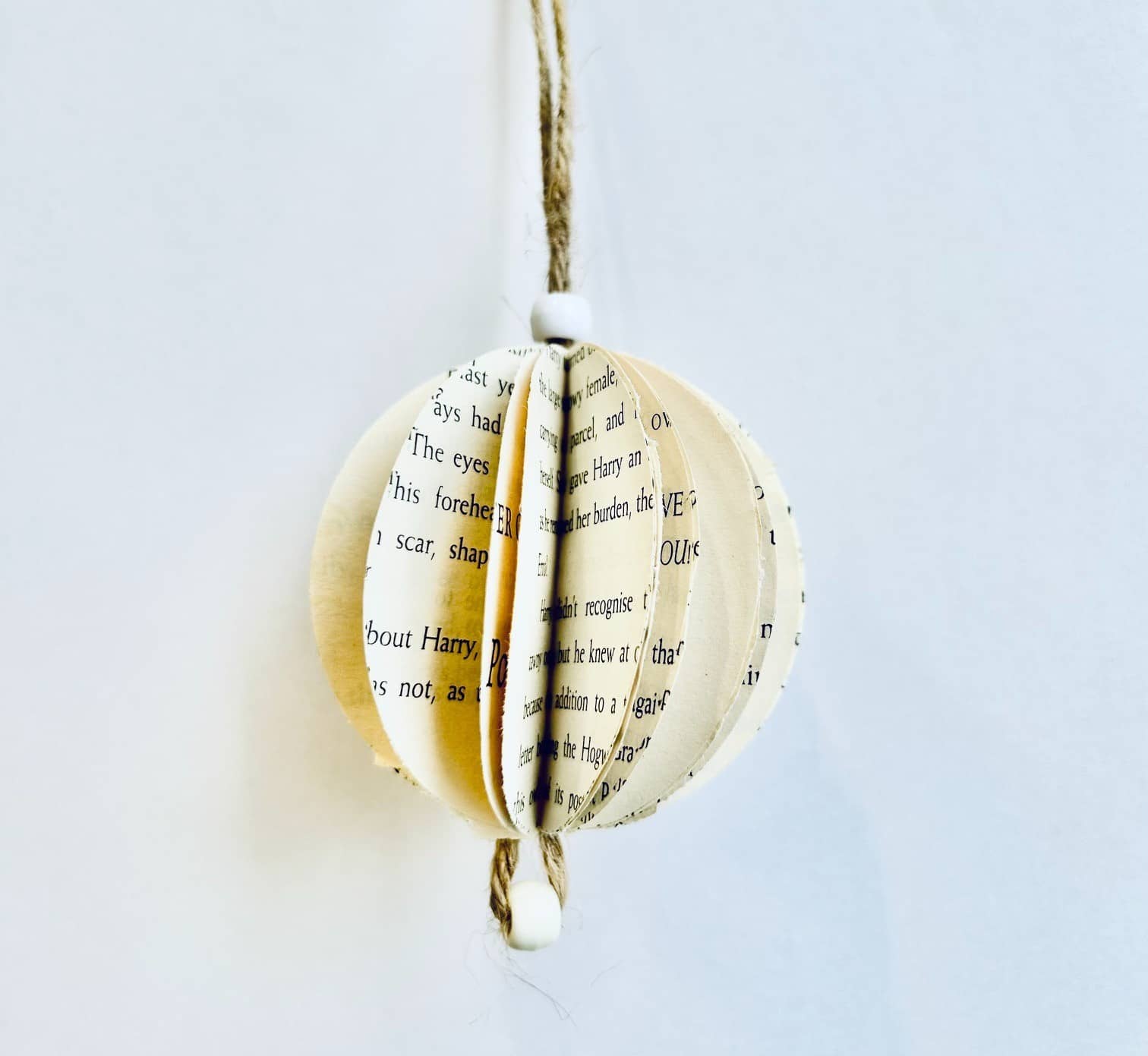Repurposed Book Ornament Workshop