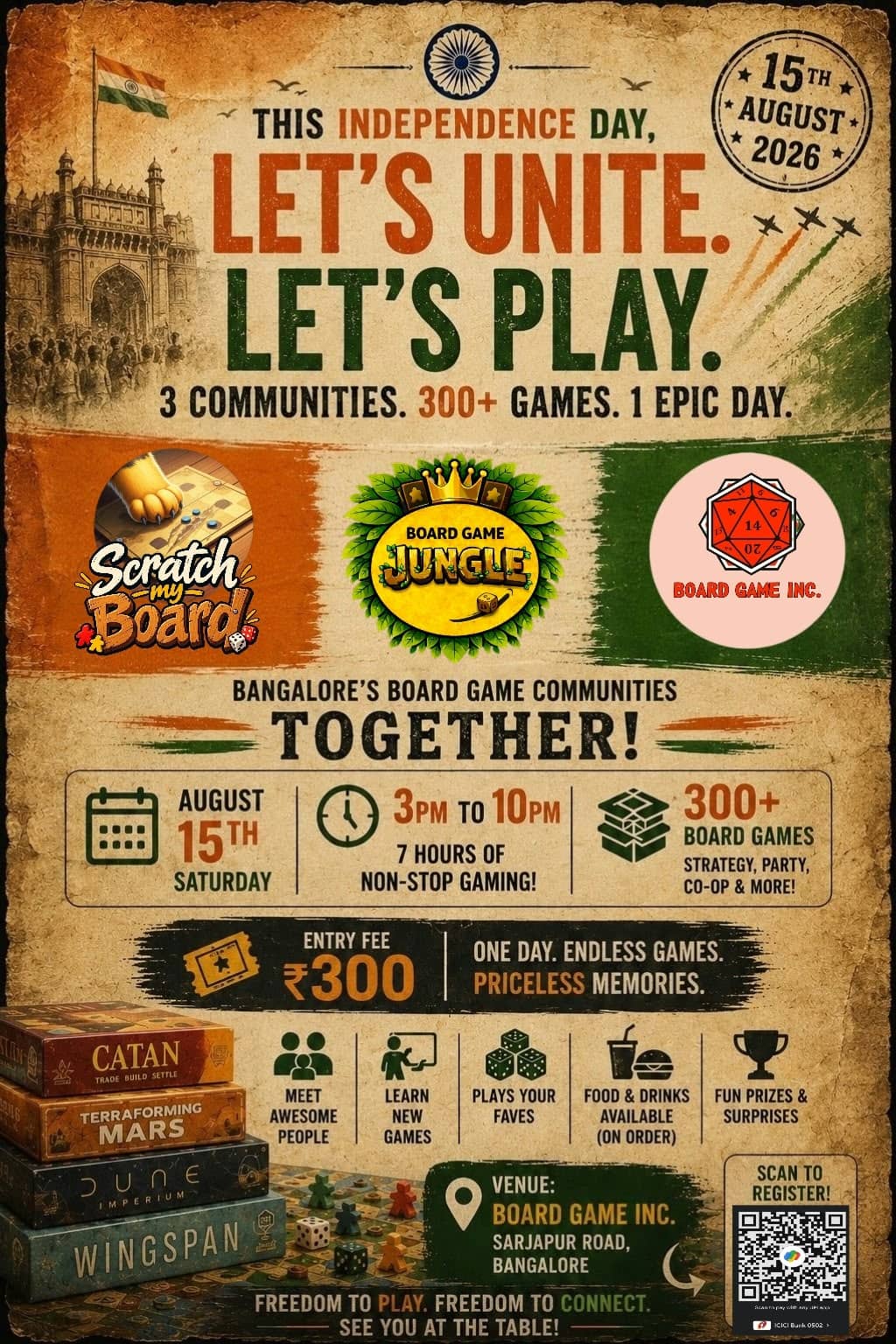 Let's unite and play some boardgames!