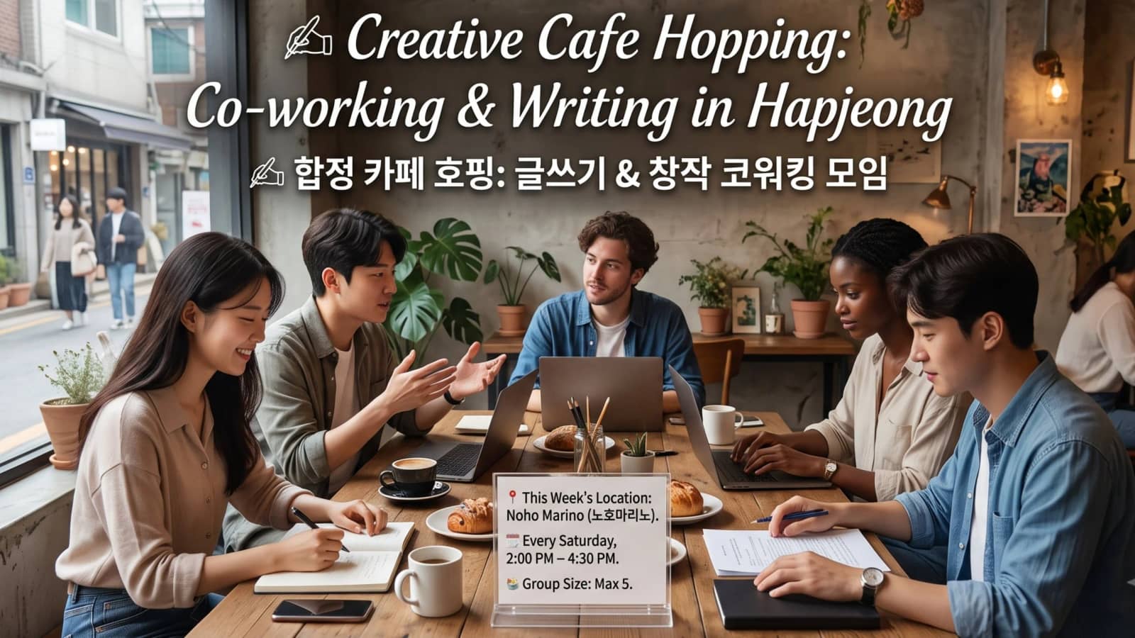 ✍️ Creative Cafe Hopping: Co-working & Writing in Hapjeong