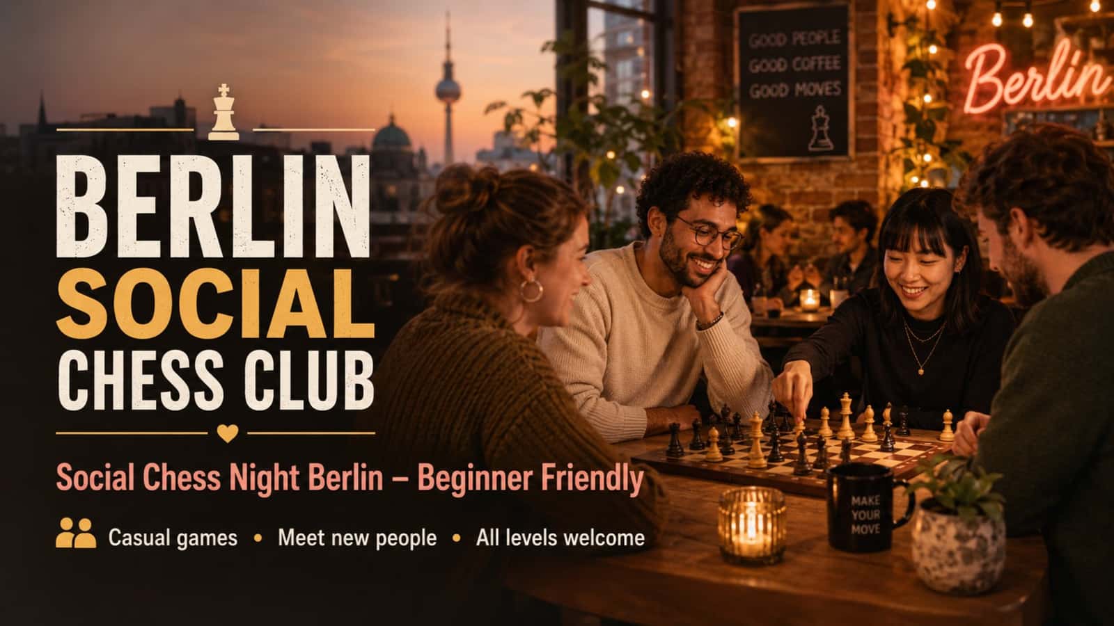 Social Chess Night Berlin – Beginner Friendly
