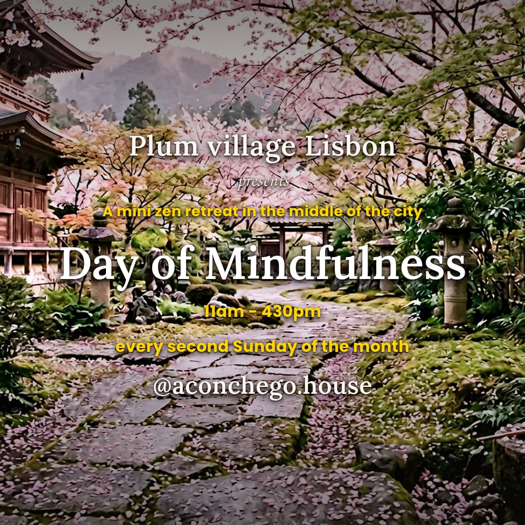 Plum Village Lisbon's Day of Mindfulness mini zen half day retreat