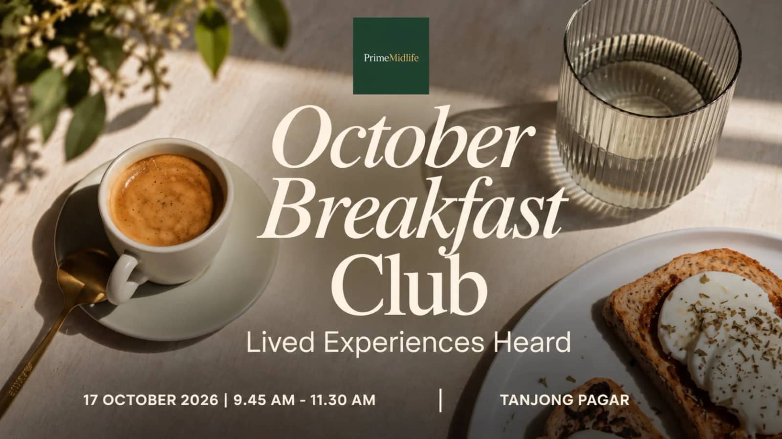 October SG Breakfast Club: Lived Experiences Heard