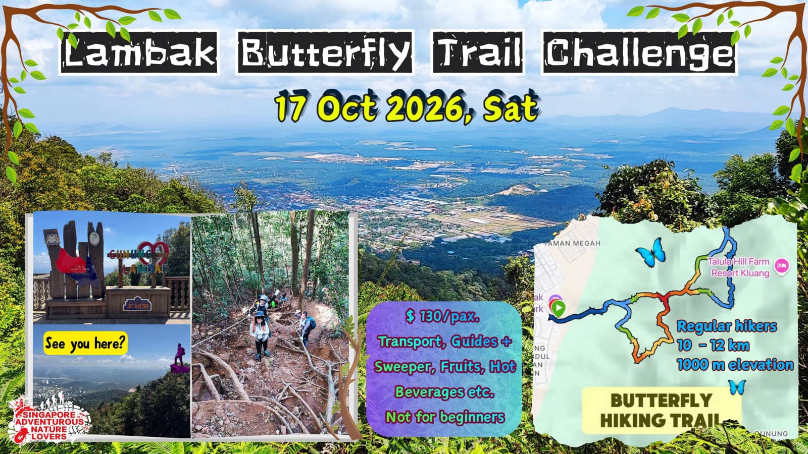 Lambak Butterfly Trail Challenge: Day Hike