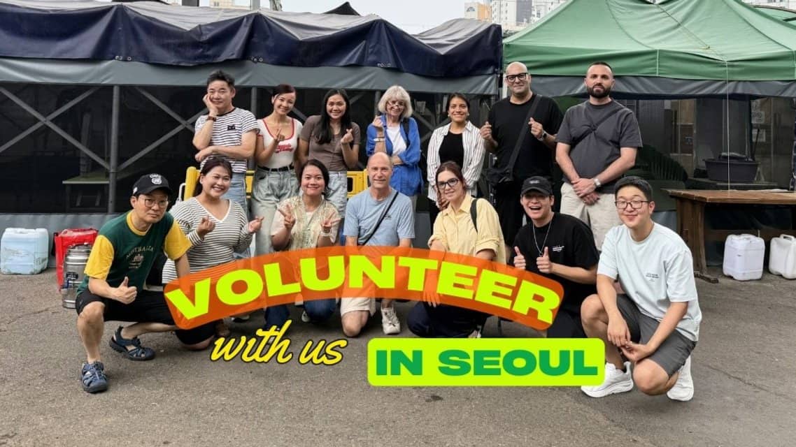 ✨Hand out food to the homeless at Yeongdeungpo station✨