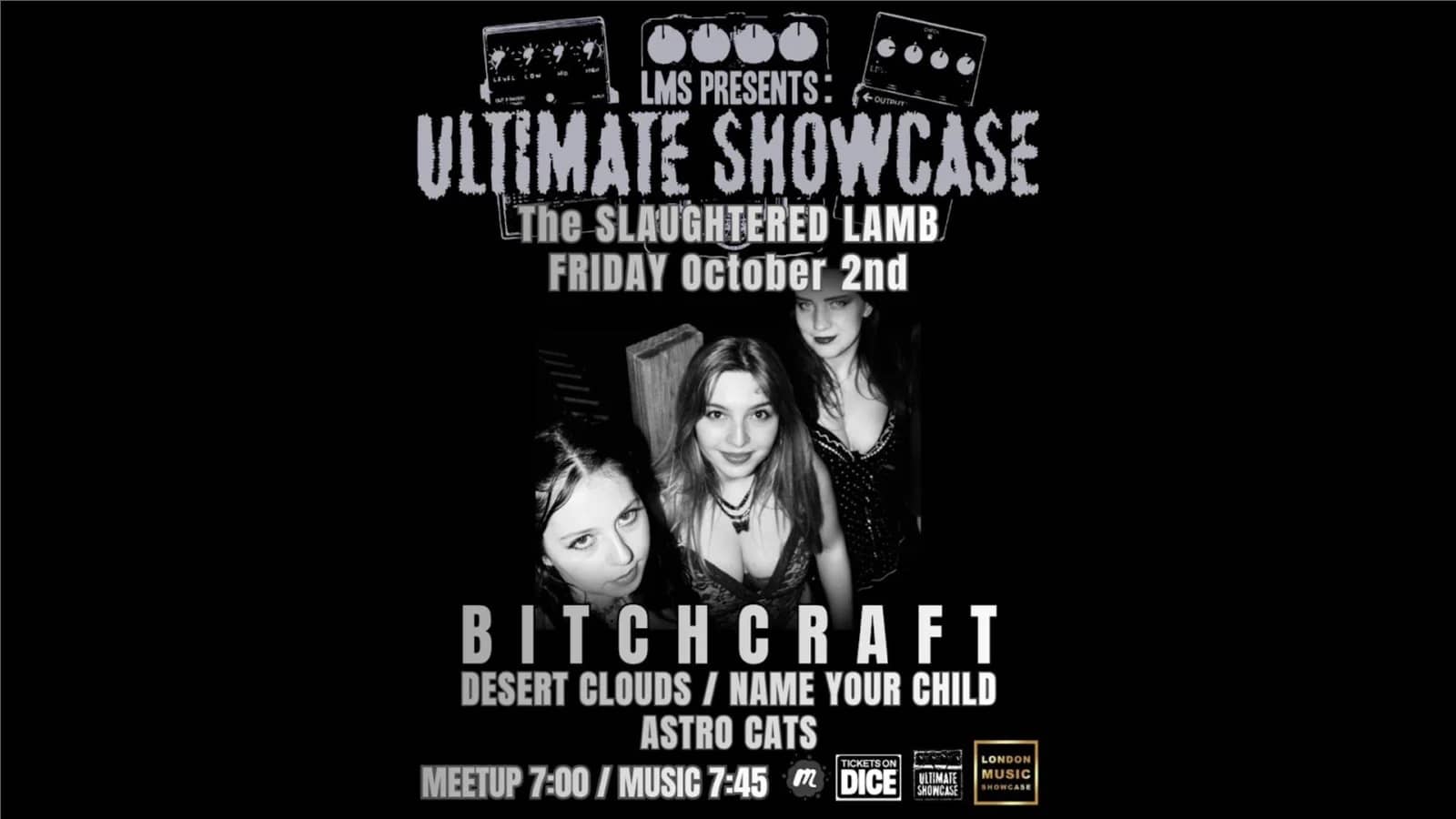 Gigs & Drinksšš» @Slaughtered Lamb - BITCHCRAFT (Ticketed)