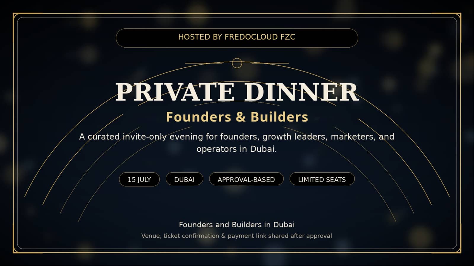 Founders Private Dinner