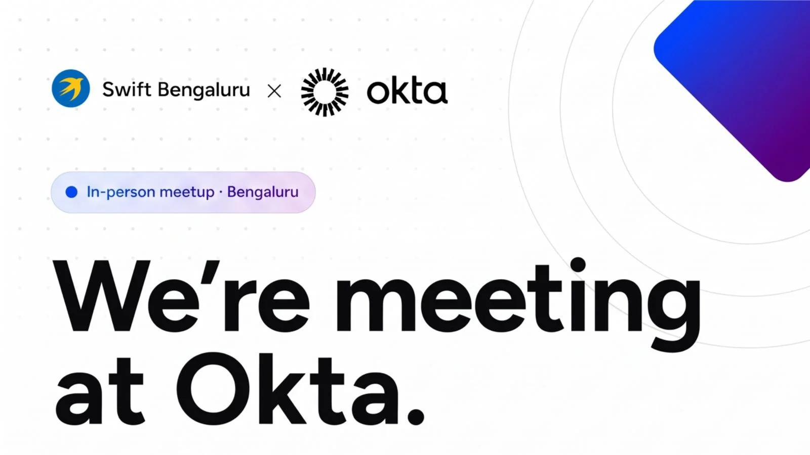 Swift Bengaluru × Okta