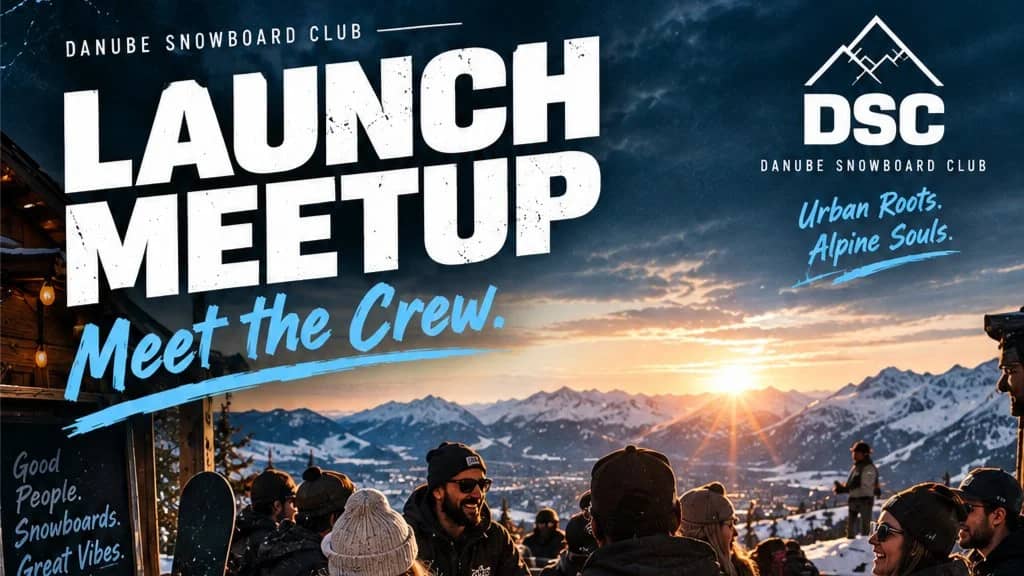 Danube Snowboard Club LAUNCH MEETUP 🏂