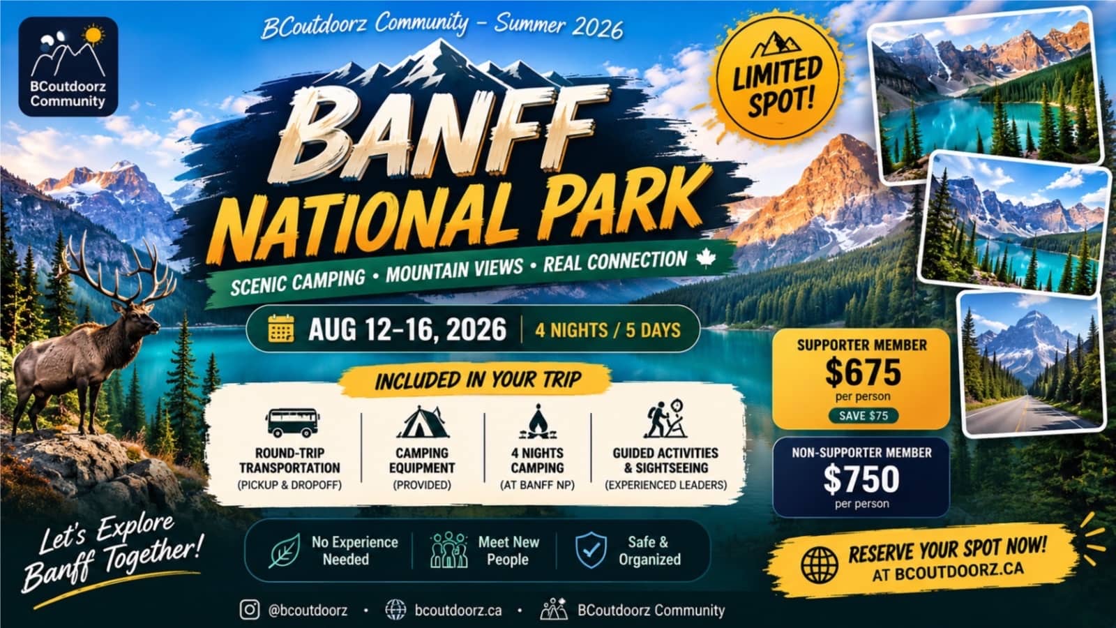(Sponsored) Banff National Park, Summer Trip 2026