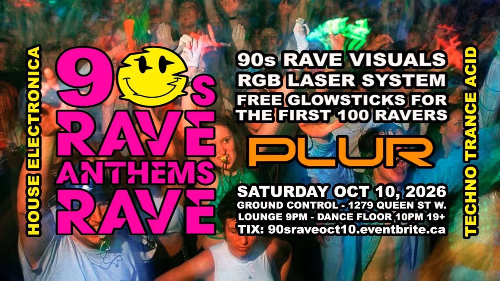 90s RAVE ANTHEMS RAVE: Techno / Acid / Trance / House / Electronica
