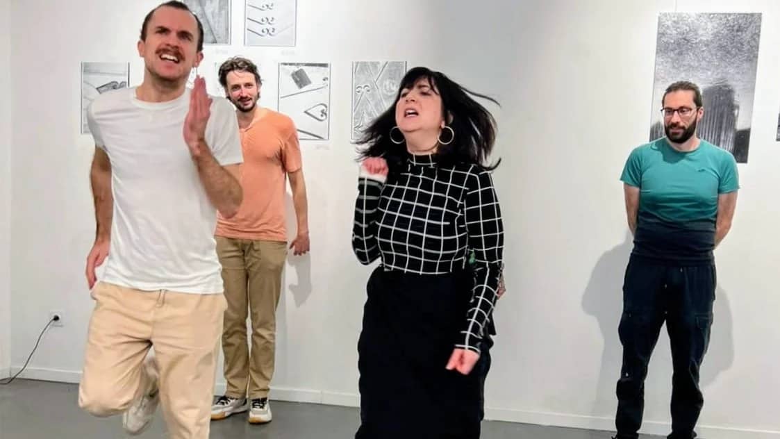 Spectacle d'impro théâtrale en collab avec une galerie d'art