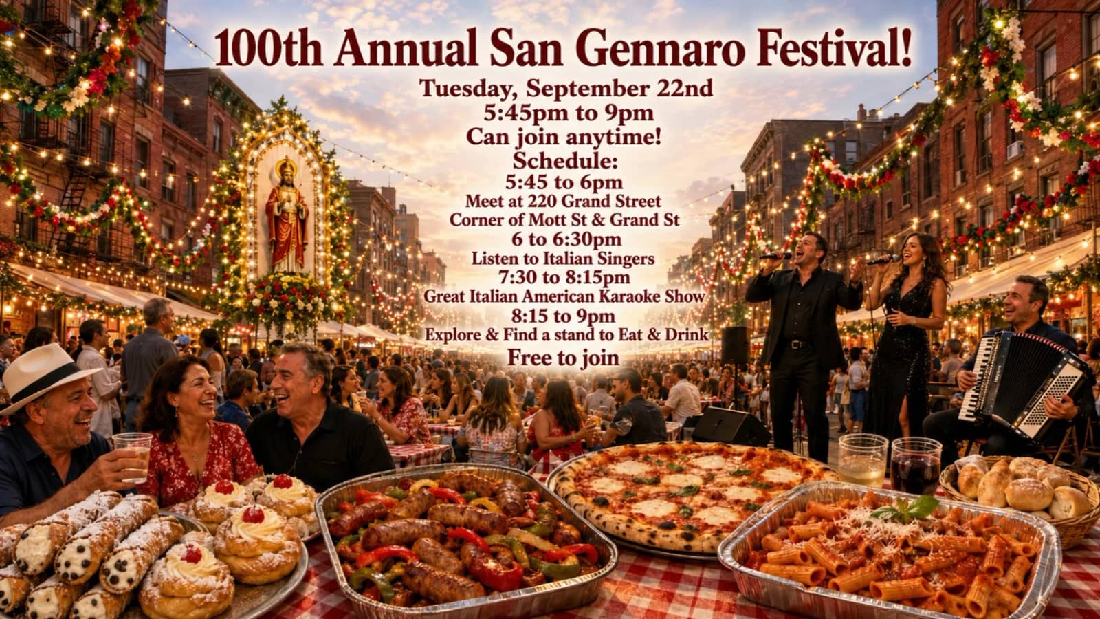 100th Annual San Gennaro Festival! ๐ฎ๐น