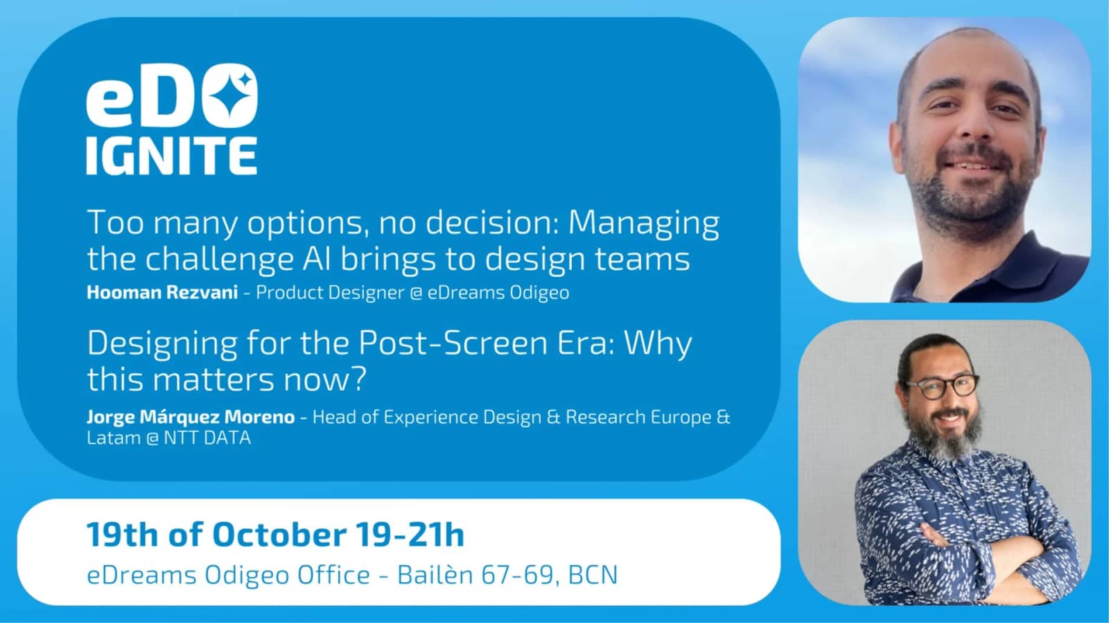 eDO Ignite #1: Beyond the Screen & Beyond the AI Hype