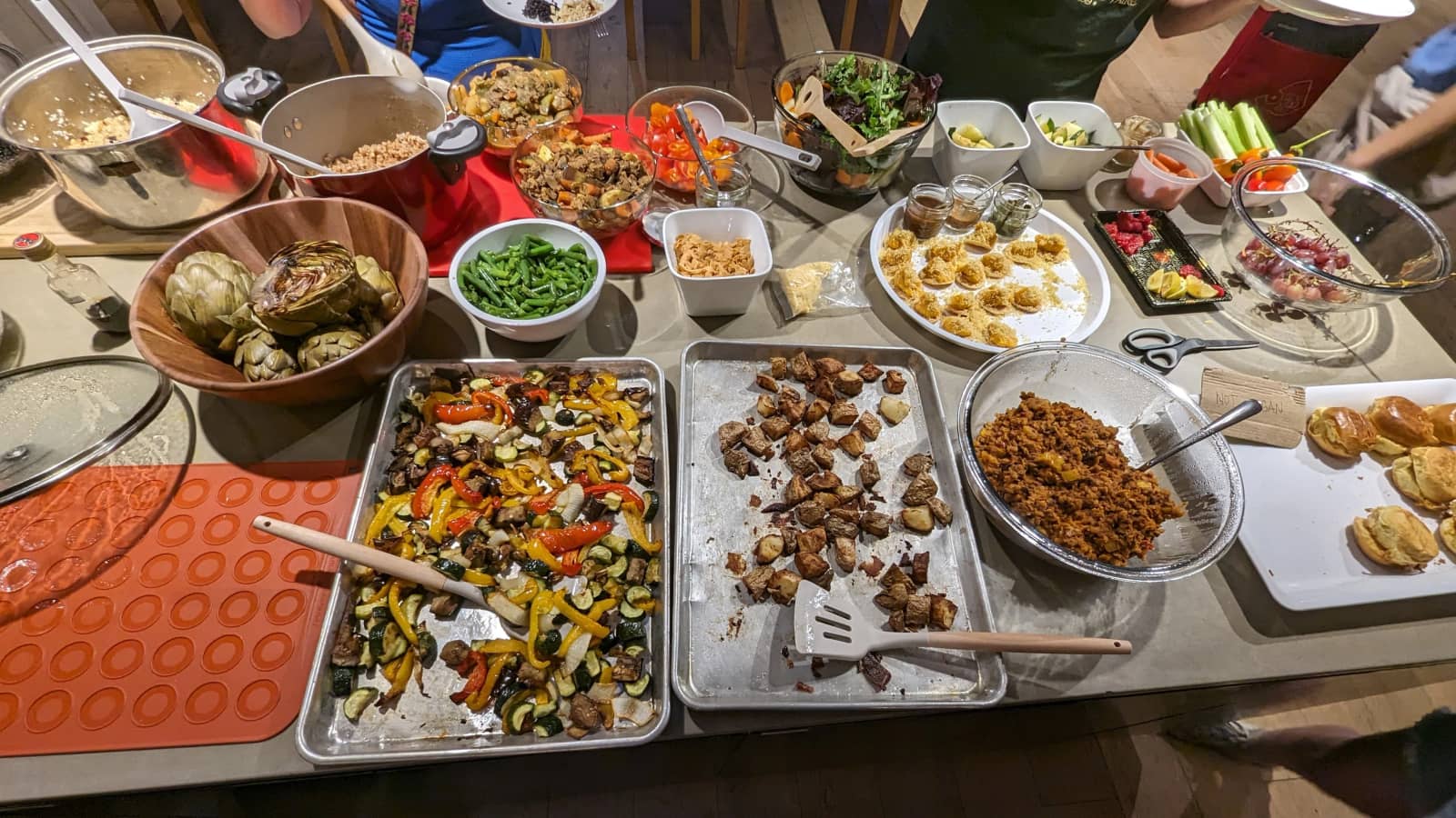Freegan Vegetarian Feast in Brooklyn