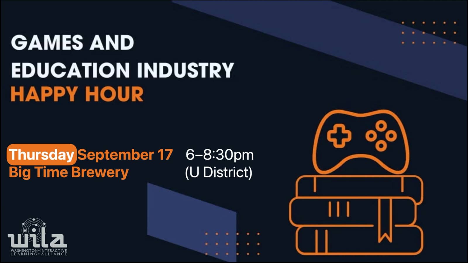 Games and Education Industry Happy Hour (Now on Thursdays!)