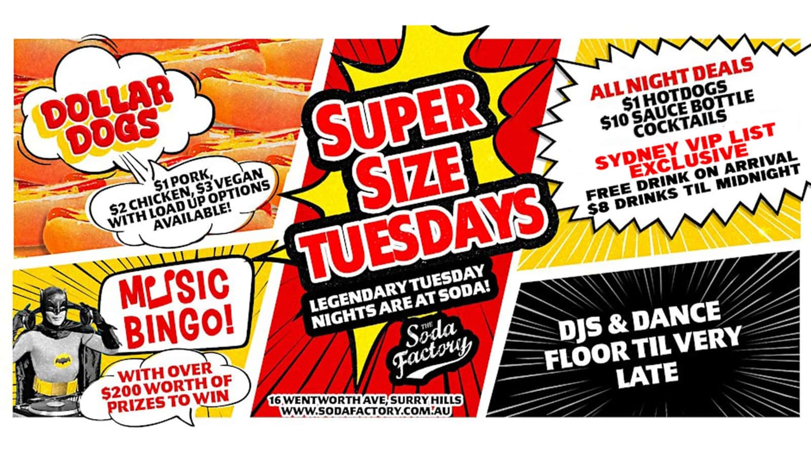 Music Bingo, Free Drink, $1 Hot Dogs - Every Tuesday @ The Soda Factory