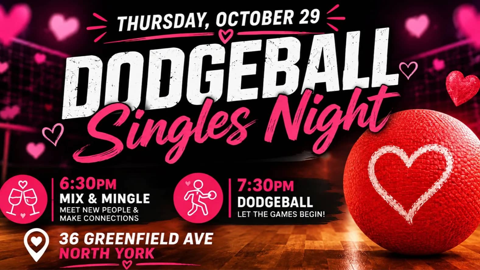 North York Dodgeball Singles Night - Ticketed event