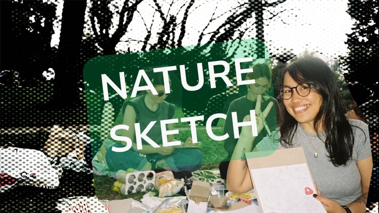 October Nature Sketch: Jardins de Joan Maragall