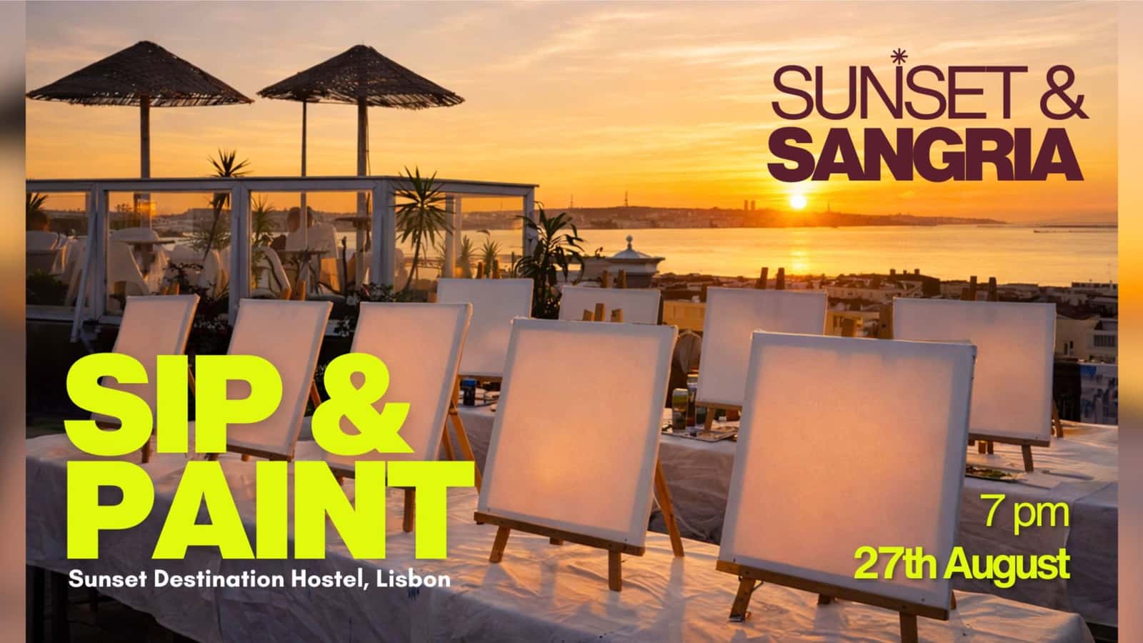 Sangria & Sunset Rooftop Painting