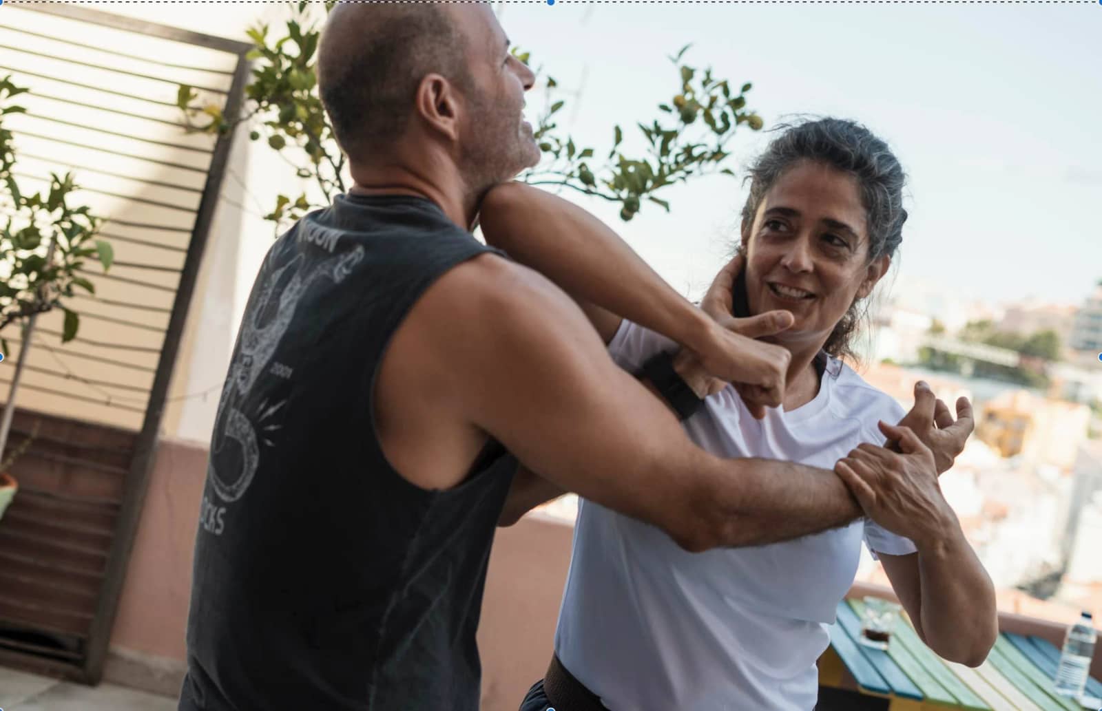 Krav Maga session with view