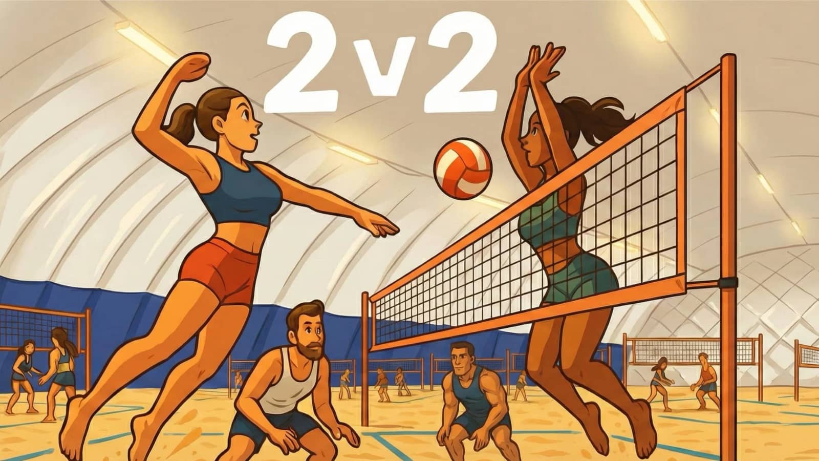 2v2 Intermediate+ Beach Volley 💪