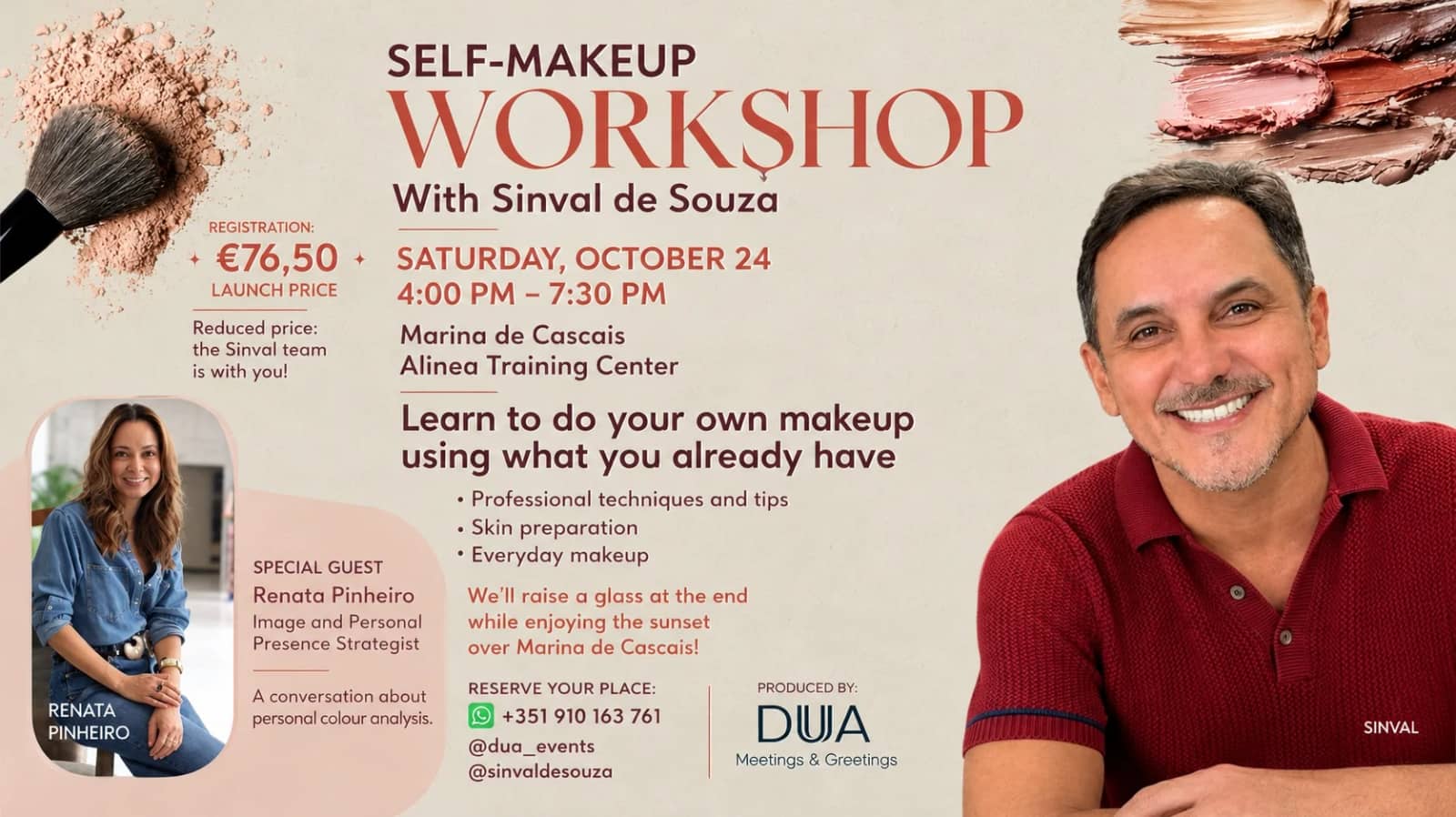 Self-makeup Workshop with Sinval de Souza
