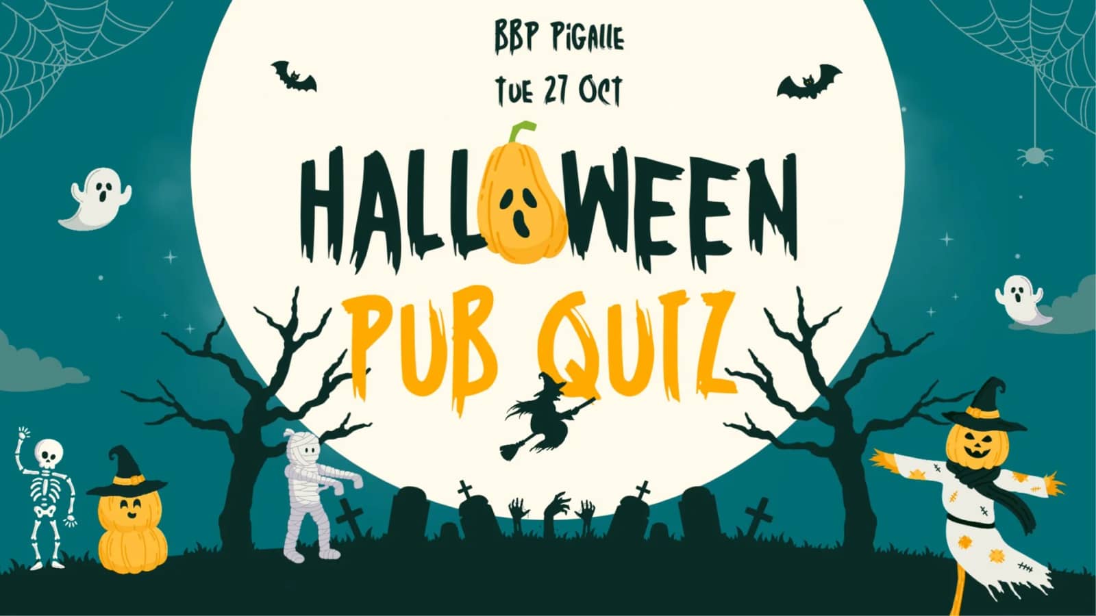 Nightmare on Quiz Street : Halloween @ BBP Pigalle with Nick the Freak 😱