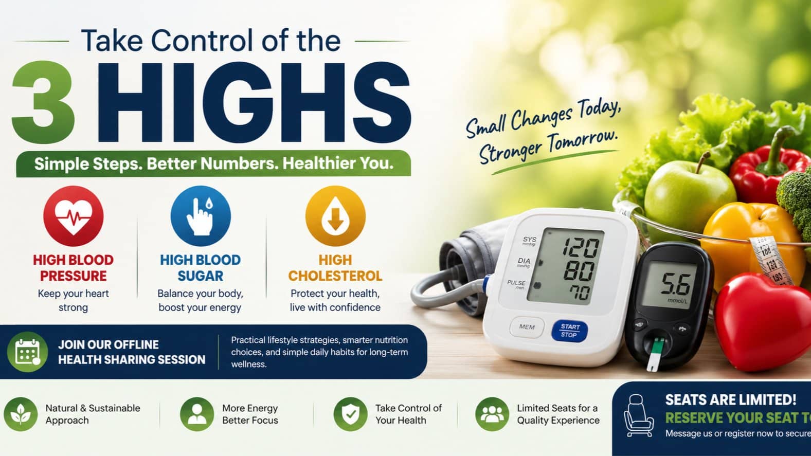 Take Control of the 3 Highs - Simple Ways to Improve Your Health Naturally