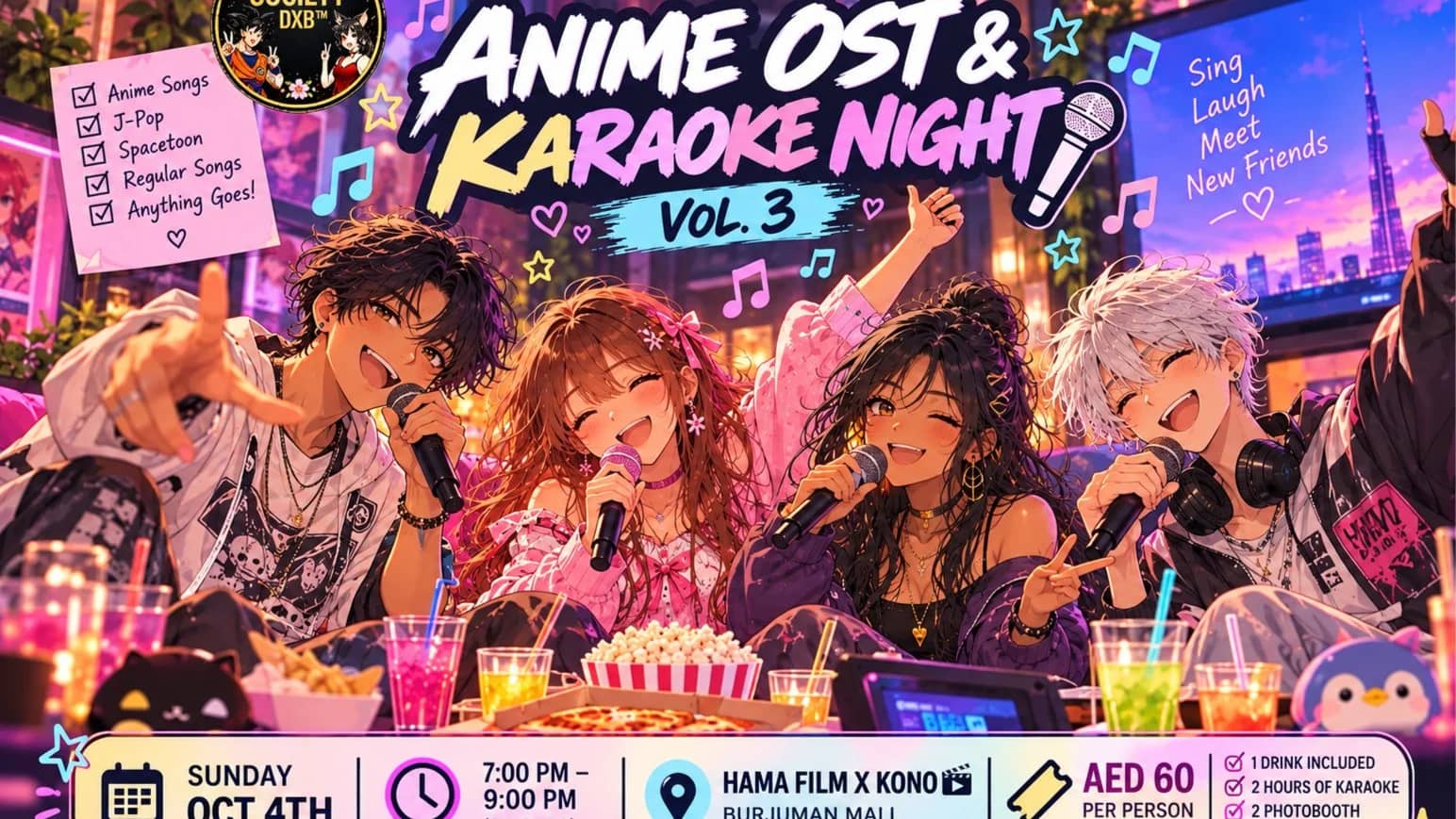 π€ ASDXB ANIME OST & KARAOKE NIGHT VOL. 3 π΅