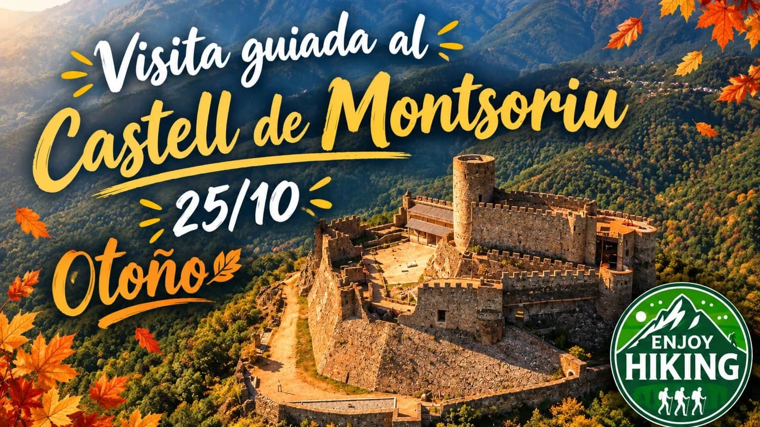 Visita guiada Castell de Montsoriu. Vistas panorámicas. 14€.Tren. Breda.17km650m