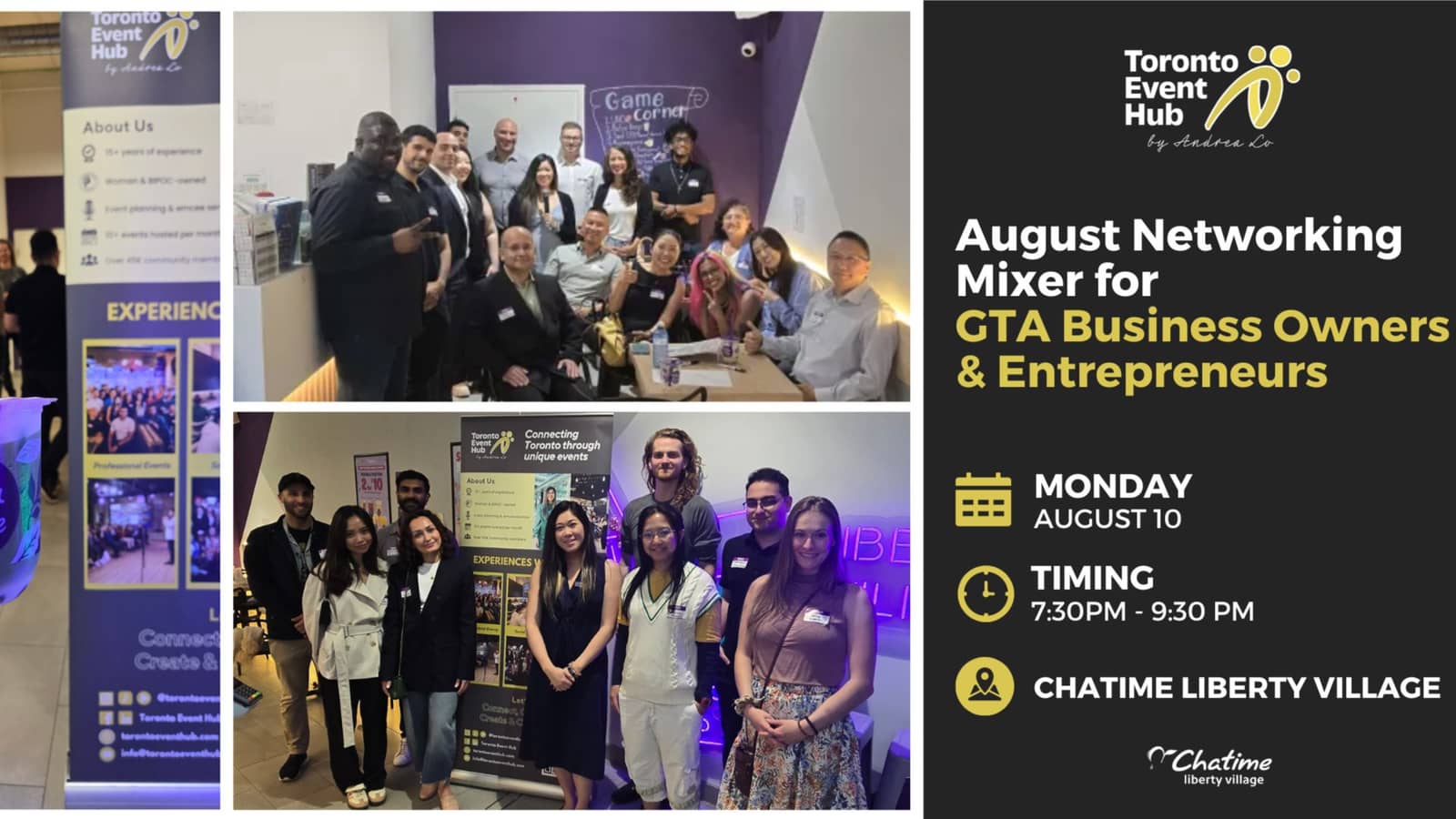 🤝 August Networking Mixer for GTA Business Owners & Entrepreneurs