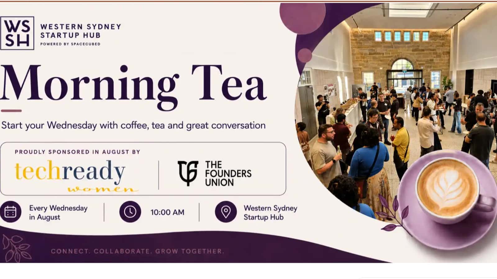 WSSH Morning Tea | Sponsored by Tech Ready Women & The Founders Union