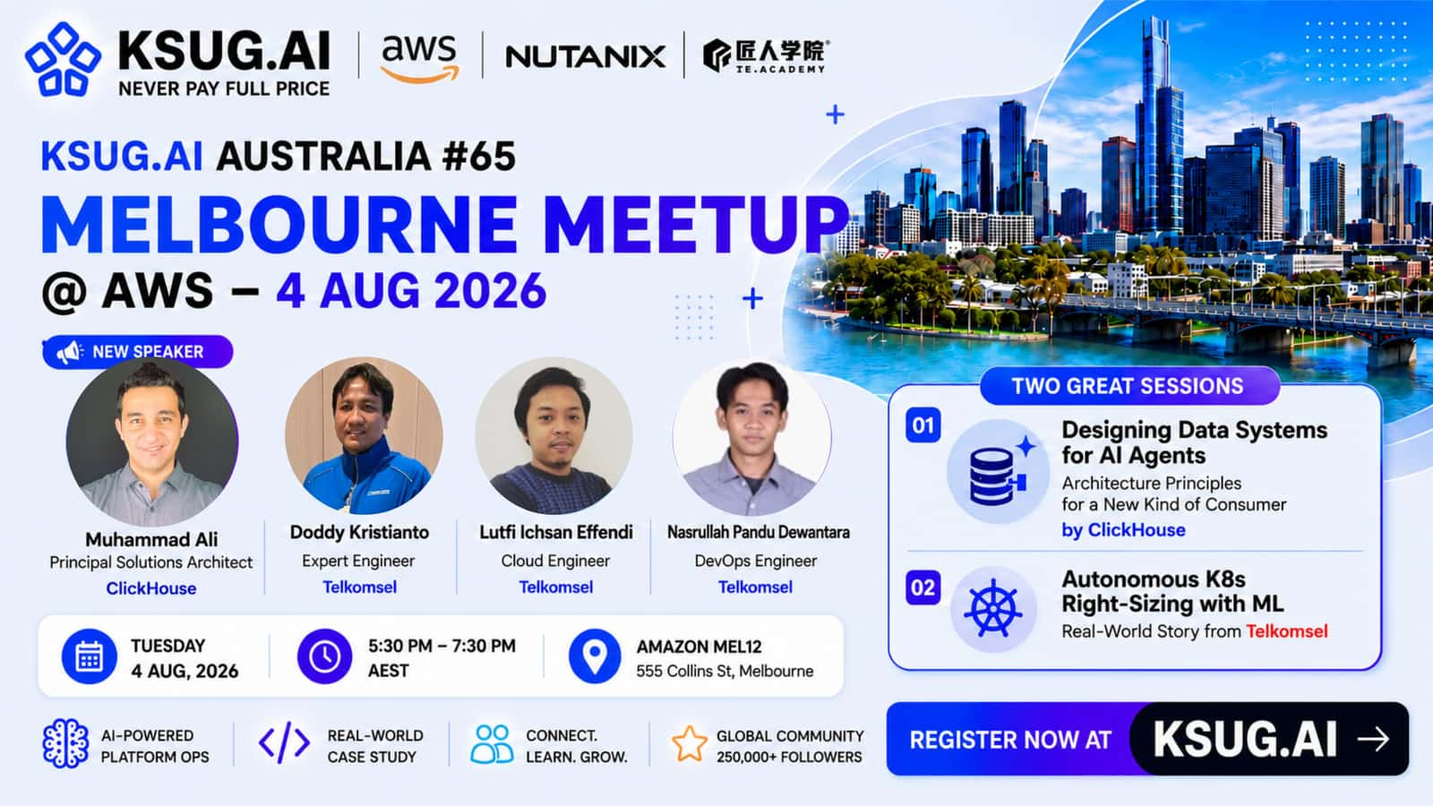 KSUG.AI Australia #65 - Melbourne Meetup @AWS - 4 Aug 2026