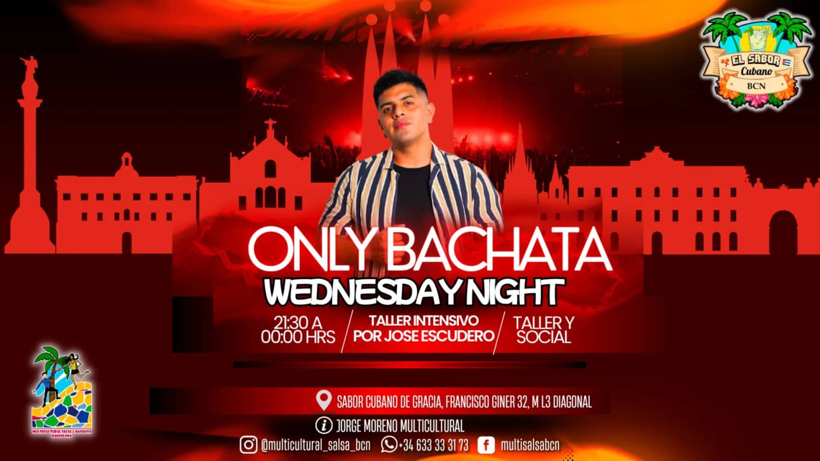 ONLY BACHATA WEDNESDAY NIGHT WORKSHOP & SOCIAL