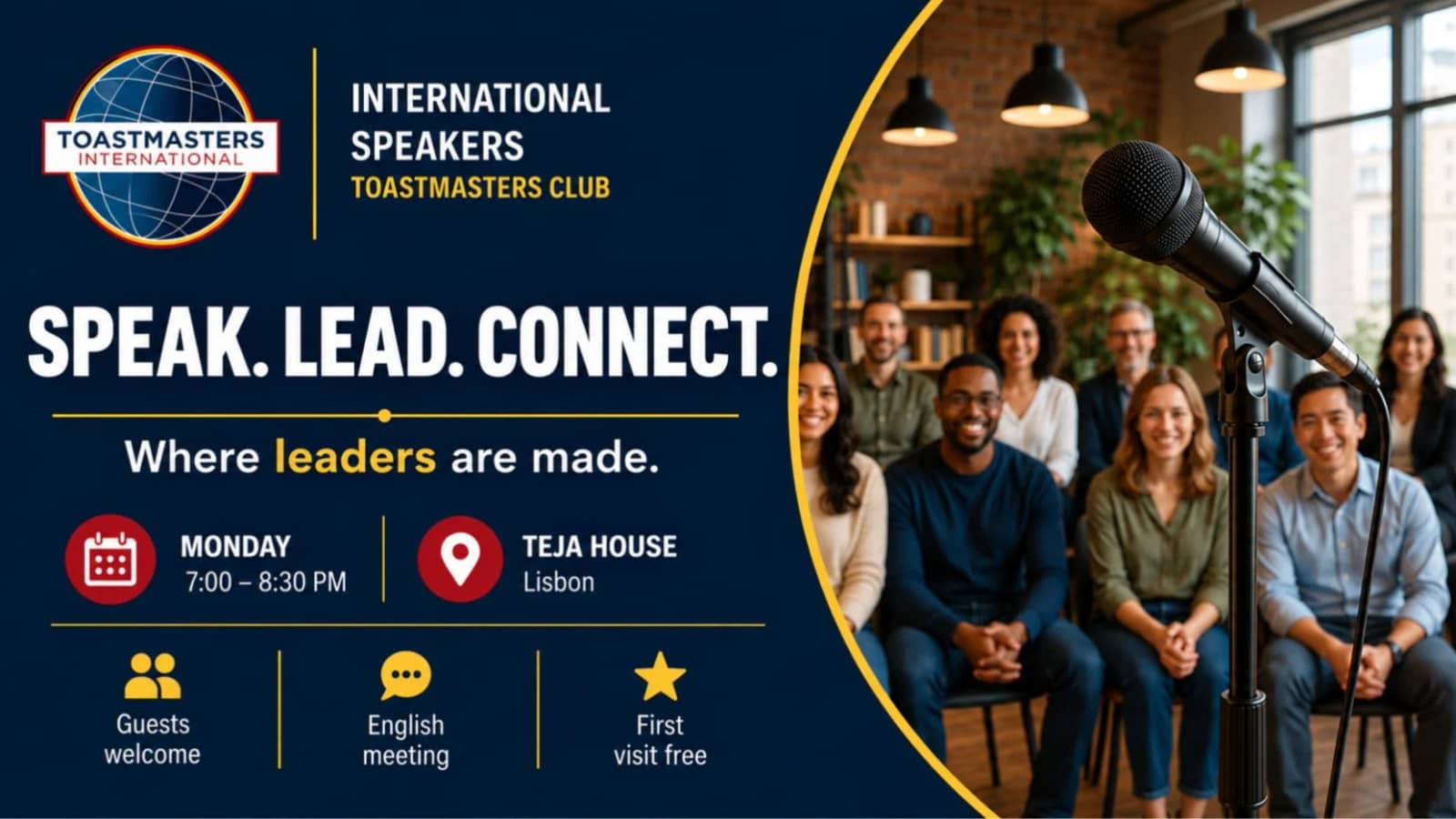 🎤 Discover International Speakers Toastmasters Club