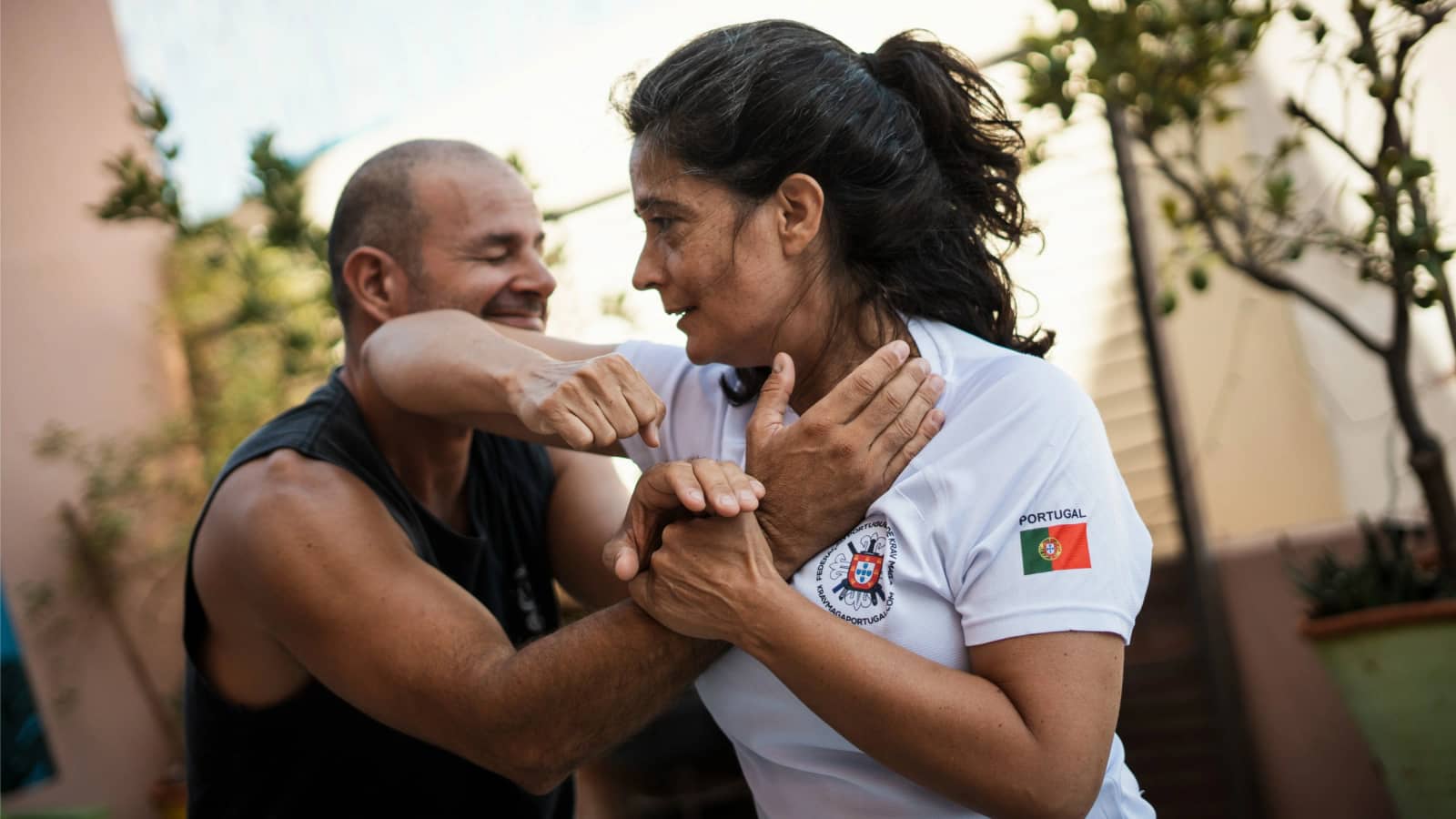 Krav Maga session with view