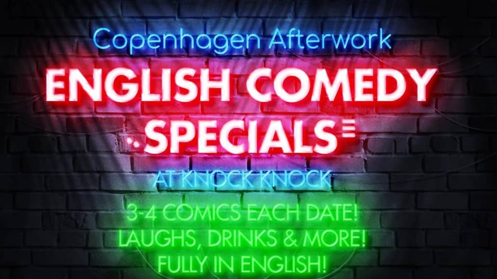 Fri, Oct 2, Copenhagen English Comedy Night - Afterwork Special!
