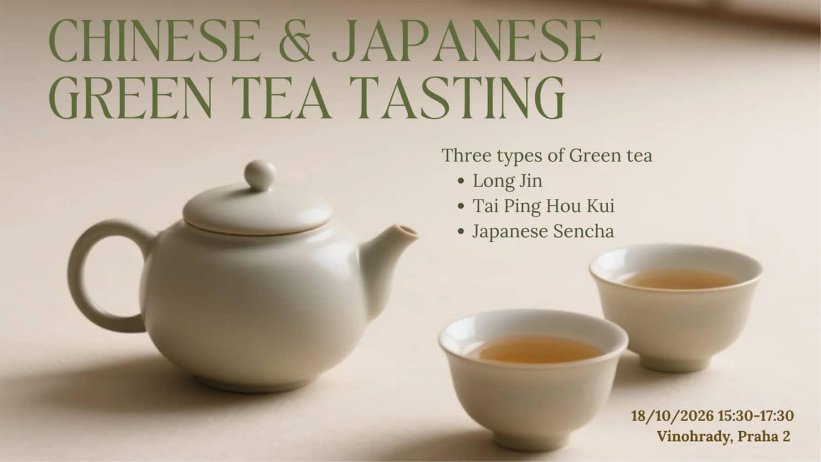 Chinese & Japanese Green tea tasting