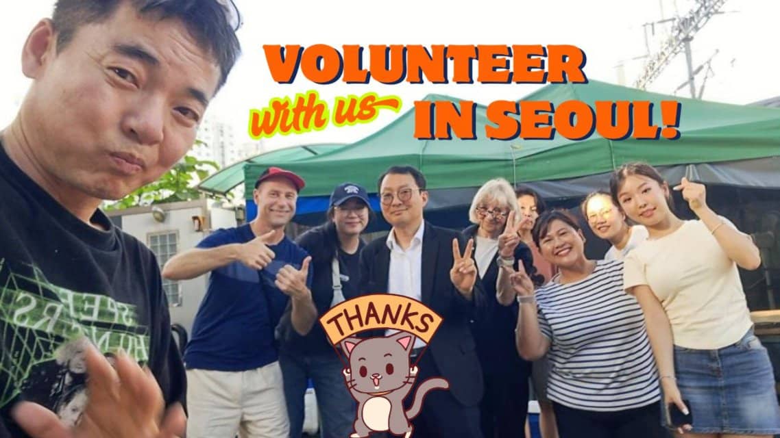 ✨Hand out food to the homeless at Yeongdeungpo station✨