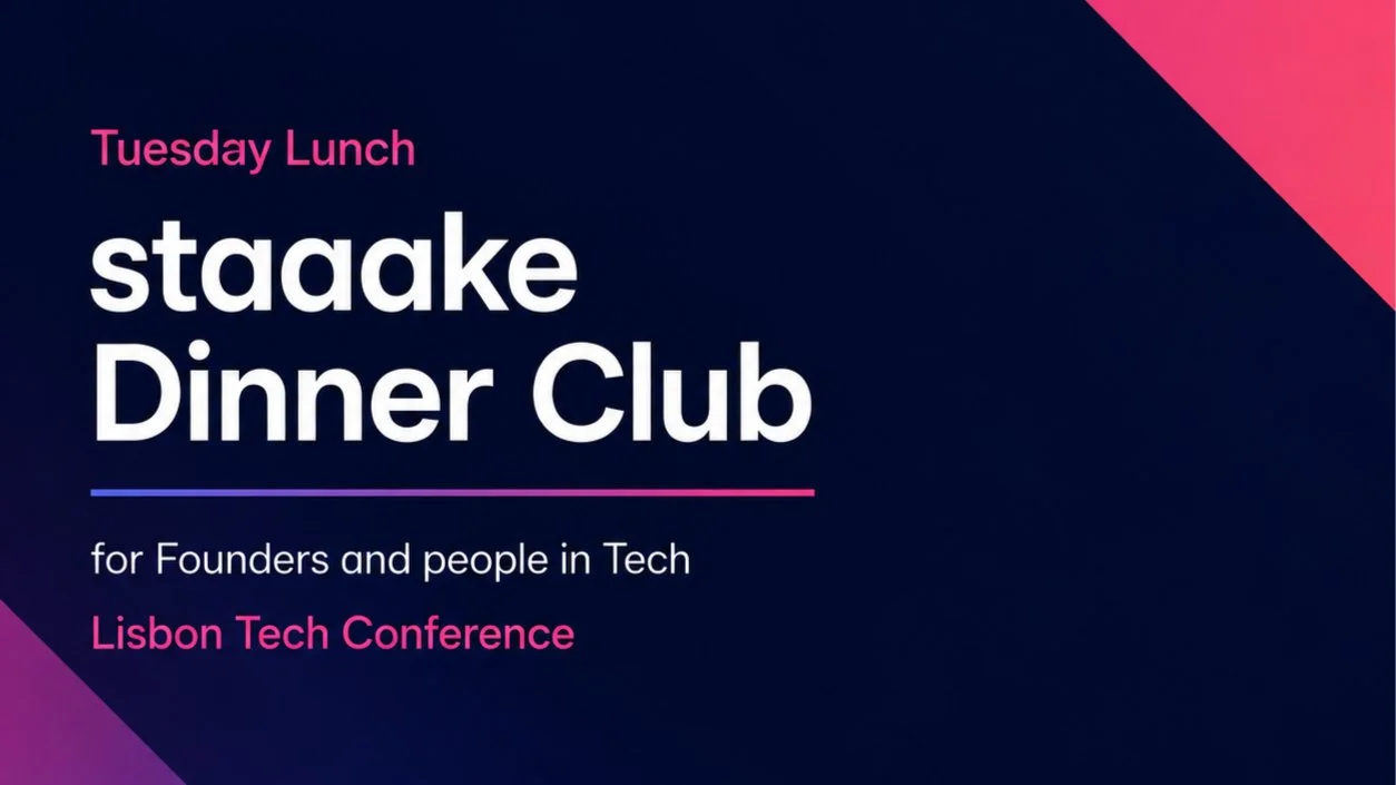 staaake Side Event: Tuesday Tech/AI Lunch staaake Dinner Club