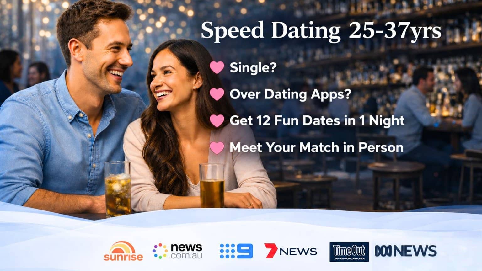 Speed Dating Night for 25-37yrs - 12 Fast Dates