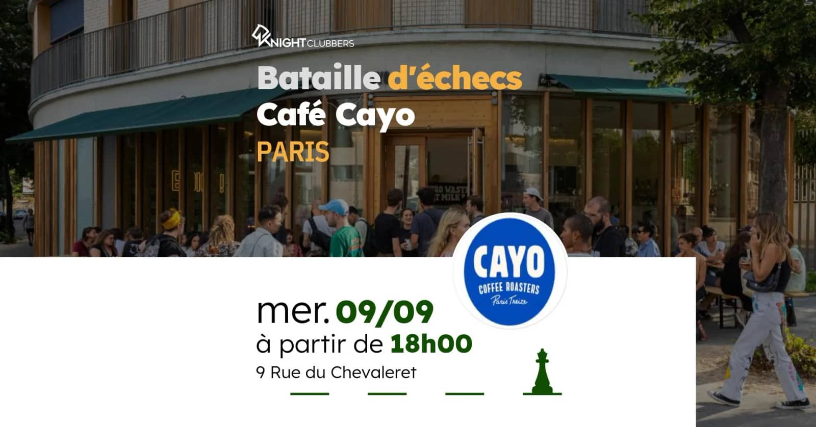 Rencontre d'échecs - Paris - Café Cayo