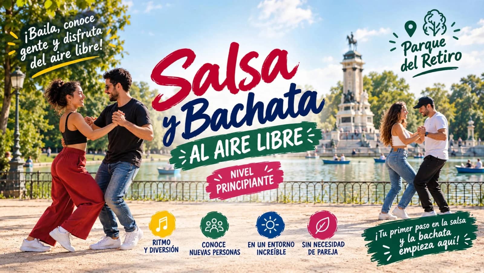 Baila al aire libre: Salsa y Bachata para tod@s